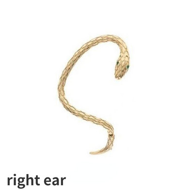 Vintage Snake Wrap Ear Hook Rozsdamentes acél fülbevaló nőknek gótikus kiegészítők Clip on Fülbevaló Női trendi fülbevaló 2022