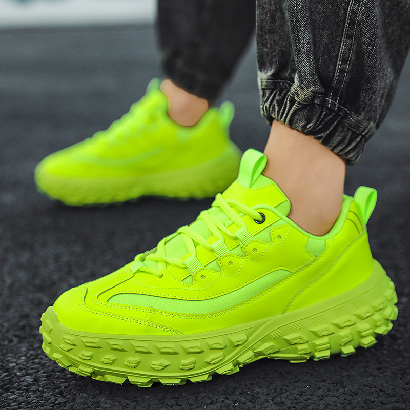 2024. gada zīmola Green Chunky kedas vīriešiem Modes platformas apavi Dizaineris Treneris Vīriešu elpojoši sporta apavi Teniss zapatilla hombre