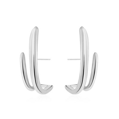 Vienkārši modes zelta krāsas spirālveida savīti mezglu auskari sievietēm neregulāri metāla auskari paziņojumi rotaslietas ballīšu aksesuāri