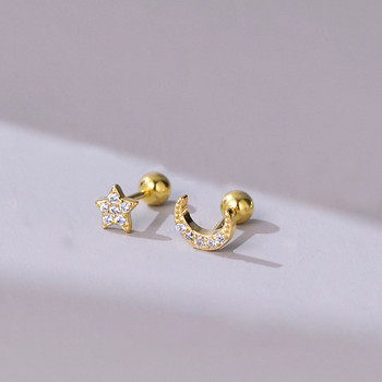 Μόδα χρυσό χρώμα Butterfly Tragus Piercings for The Ear Helix Stud σκουλαρίκια για γυναίκες Κοσμήματα Θιβετιανής γοητείας Ear Bone Piercing