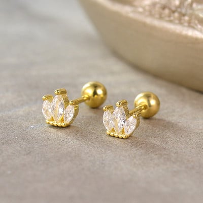 Modes zelta krāsas tauriņš Tragus pīrsingi ausīm Helix Stud Auskari sievietēm Tibetas šarms Ausu caurduršanas rotaslietas