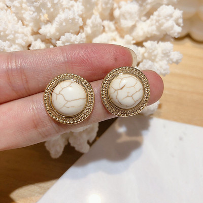 Korejske višebojne sjajne kristalne geometrijske ženske naušnice skupljene slatke ljupke srčane fine modne padajuće naušnice nakit