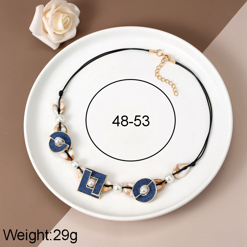 Vintage käsitsi valmistatud Shell ripatsiga kaelakee naistele suvepuhkuse ehted