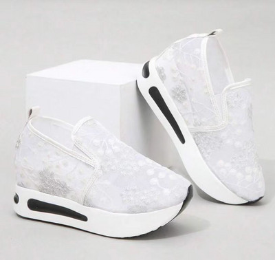 Naiste tossud lilltikandiga võrktossud naistele vabaaja mugavad kontsakingad, naine