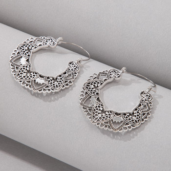 Tocona Vintage Αντίκες ασημί σκάλισμα σταγόνα σκουλαρίκια για γυναίκες Ethnic κράμα σκουλαρίκια piercing dangle Κοσμήματα pendient4313