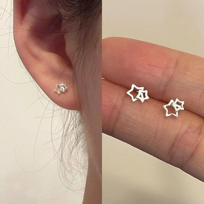 Νέα Creative Star Earring Fashion Earrings Δώρα για γυναίκες Χαριτωμένα μίνι σκουλαρίκια Little Star Εορταστικά κοσμήματα