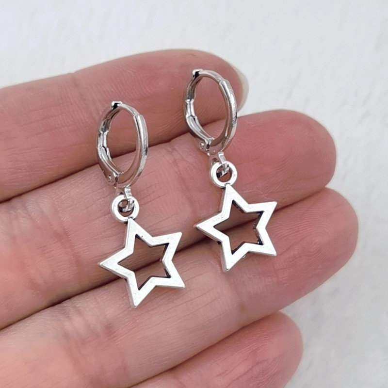 Νέα Creative Star Earring Fashion Earrings Δώρα για γυναίκες Χαριτωμένα μίνι σκουλαρίκια Little Star Εορταστικά κοσμήματα