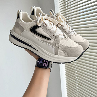 Meeste mood vabaaja jooksujalatsid Meeste sügissporditossud Klassikalised paksu tallaga võrkkangast hingavad vabaajajalatsid Meeste tossud