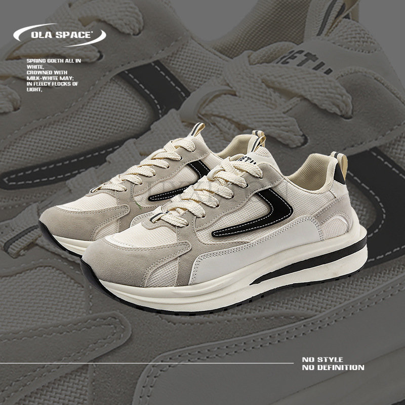 Meeste mood vabaaja jooksujalatsid Meeste sügissporditossud Klassikalised paksu tallaga võrkkangast hingavad vabaajajalatsid Meeste tossud