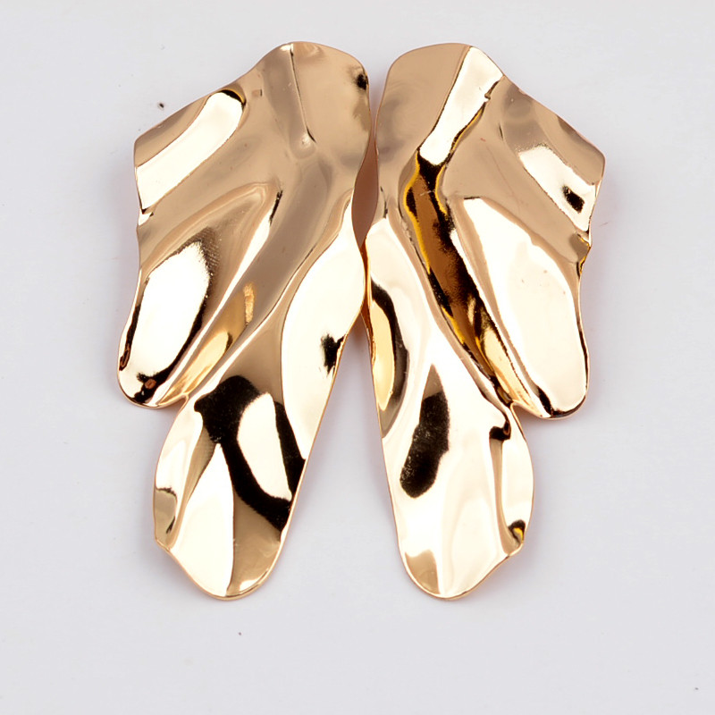 Retro Statement metāla garie auskari sievietēm Eiropas neregulāras ģeometrijas karājas auskari ballītes punk Twist rotaslietas dāvana