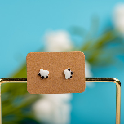 Portselanist mitmevärvilised keraamilised kõrvarõngad allergiavastased multikas armsad loomaehted #LY528 lot фурнитура для украшений