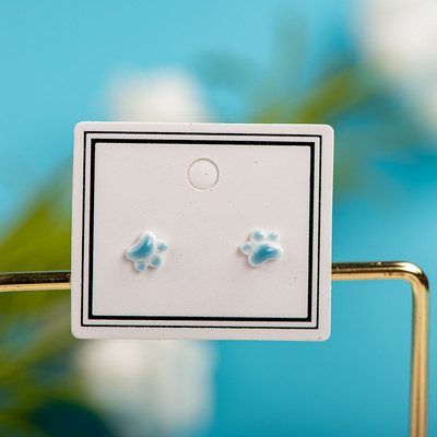 Portselanist mitmevärvilised keraamilised kõrvarõngad allergiavastased multikas armsad loomaehted #LY528 lot фурнитура для украшений