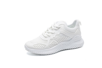 Γυναικεία παπούτσια για τρέξιμο άγρια αναπνεύσιμα παπούτσια με μονό δίχτυ γυναικεία μόδα φοιτητικά sneaker casual παπούτσια λευκά παπούτσια