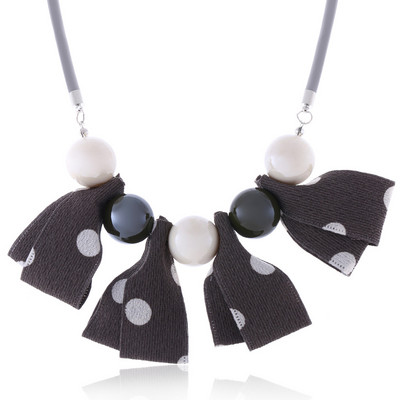 Ženske ručno rađene točkice, privjesci od tkanine, ogrlice, upečatljive akrilne perle, vintage ogrlica, etnički modni nakit