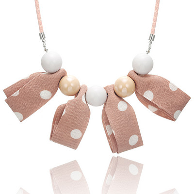 Ženske ručno rađene točkice, privjesci od tkanine, ogrlice, upečatljive akrilne perle, vintage ogrlica, etnički modni nakit