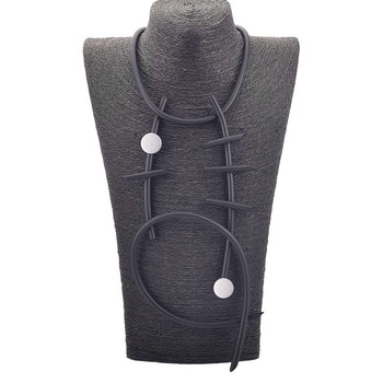 UKEBAY Νέο πρωτότυπο κρεμαστό κολιέ για γυναίκες Αλυσίδες πουλόβερ Λαστιχένια κοσμήματα Φεστιβάλ δώρο Ethnic κολιέ για ρούχα Κοσμήματα