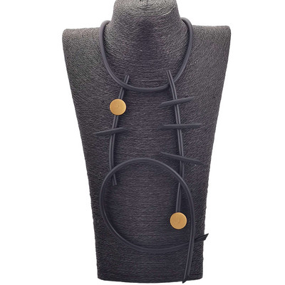 UKEBAY uued originaalsed ripatskeed naistele kampsunketid Kummist ehete festivali kingitus etnilise kaelakee jaoks rõivaste ehteid