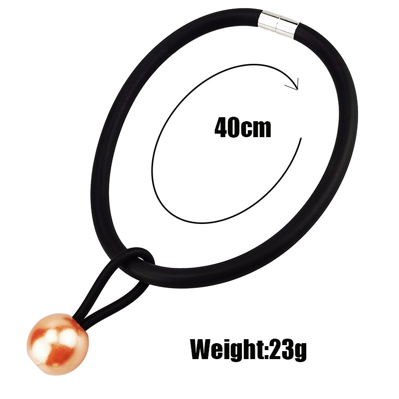 UKEBAY New Choker Kaklarotas Daudzkrāsains Pērļu Kaklarota Sievietēm Gumijas Rotaslietas Roku darbs Džemperis Ķēde Short Collar Kaklarotas ballīte