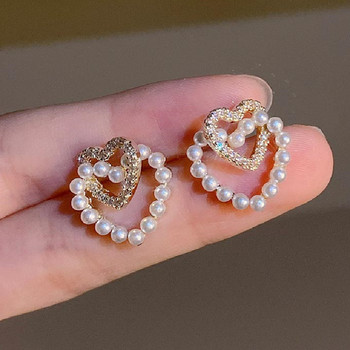 Κορεατικά σκουλαρίκια μόδα κοσμήματα αγάπης προσομοίωσης μαργαριτάρι γλυκά και χαριτωμένα σκουλαρίκια για γυναίκες Χονδρική πώληση καρφωτά σκουλαρίκια Oorbellen Brincos
