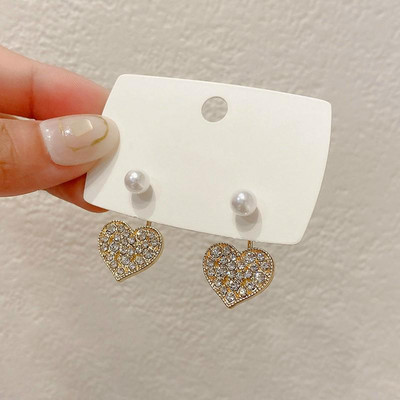 Korejske naušnice, modni nakit, simulacija ljubavi, biseri, slatke i slatke naušnice za žene, veleprodaja naušnica s nitnama Oorbellen Brincos