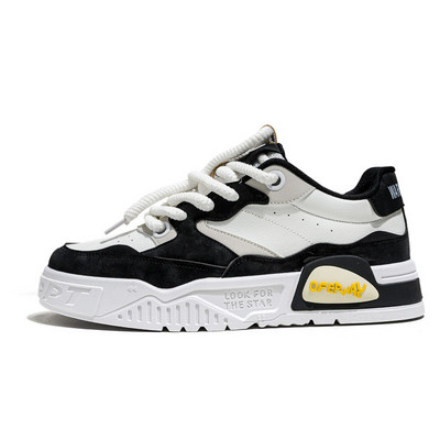 Jauni zaļi vīriešu modes skeitborda apavi Street Trend vīriešu čības, platforma Dizaineris, šņorējamas kedas Man zapatillas de hombre