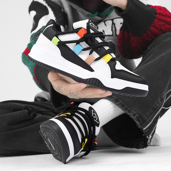 2023 Νέο Πράσινο Casual Sneaker Ανδρικά παπούτσια σχεδιαστών Δερμάτινα παπούτσια Skateboard Ανδρικά παπούτσια που αναπνέουν με πάνινα παπούτσια πλατφόρμας καλάθια hommes