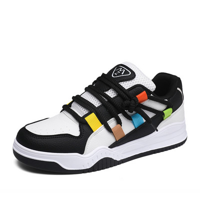 2023. aasta uued rohelised vabaaja tossud meeste disainjalatsid Nahast rulakingad Meeste hingavad platvormiga Tossud korvid hommes