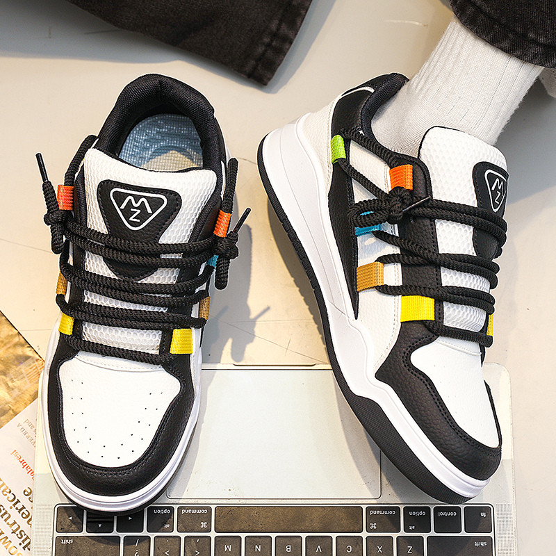 2023. aasta uued rohelised vabaaja tossud meeste disainjalatsid Nahast rulakingad Meeste hingavad platvormiga Tossud korvid hommes