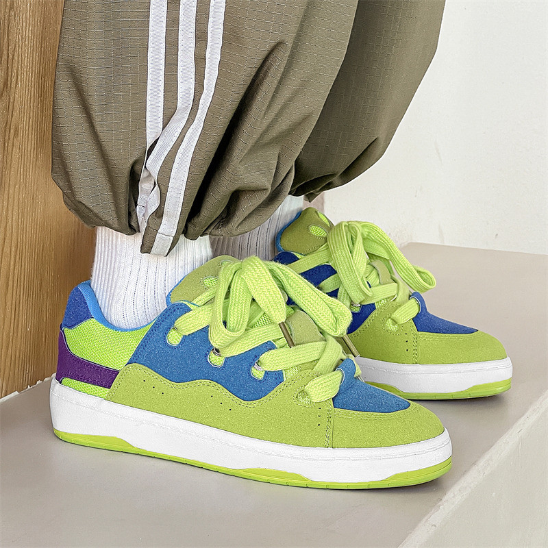 Harajuku stiilis Rohelised lõuendist kingad Meeste Unisex tossud Algupärased Mood Rulajalatsid Meeste Disainer Vulkaniseeritud Tossud Meeste