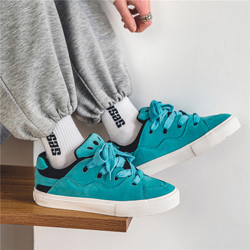 2023 Άνοιξη Φθινόπωρο Νέα Μπλε Ανδρικά Παπούτσια Skateboard Άνετα Casual Παπούτσια για Ζευγάρι Κομψά Γυναικεία Flat Sneakers zapatos hombre