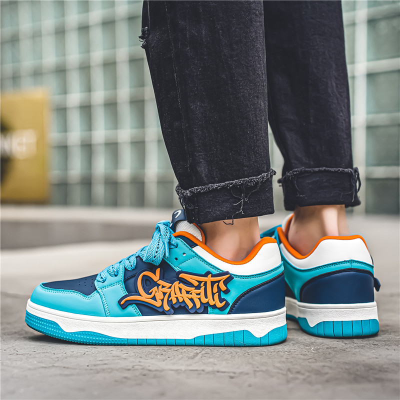 Modes zili dizaineru skeitborda apavi Vīriešu ielas apģērbi Hip hop kedas vīriešiem luksusa platformas skeitborda čības vīriešiem basket homme