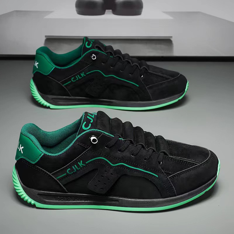 Meeste 2024. aasta kevad- ja sügishooaeg Uued vabaajaspordijalatsid Tänavavärvilised paksu tallaga meeste moelauakingad meeste tossud