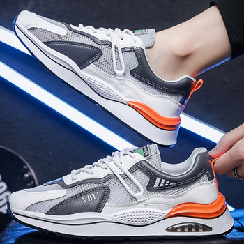 Ανδρικά αθλητικά παπούτσια υψηλής ποιότητας ελαφριά αναπνεύσιμα παπούτσια για τρέξιμο 2024 Καλοκαιρινή μόδα Casual παπούτσια για άντρες Διχτυωτό κορδόνι για τένις