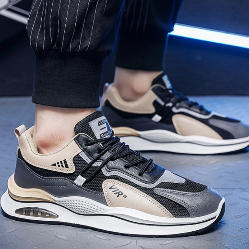 Kvaliteetsed meeste tossud, kerged hingavad jooksujalatsid 2024. aasta suvemood vabaajajalatsid meeste võrgust nööriga tennised