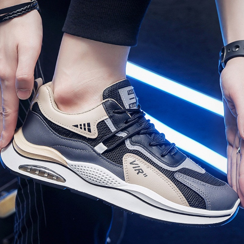 Kvaliteetsed meeste tossud, kerged hingavad jooksujalatsid 2024. aasta suvemood vabaajajalatsid meeste võrgust nööriga tennised