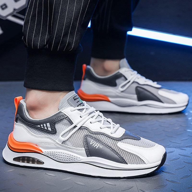 Kvaliteetsed meeste tossud, kerged hingavad jooksujalatsid 2024. aasta suvemood vabaajajalatsid meeste võrgust nööriga tennised