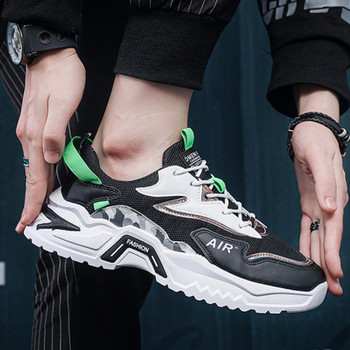 Ежедневни спортни обувки Мъжки обувки Дизайнерски тренд 2024 г. Дишащи обувки за бягане Мъжки обувки на платформа с връзки Мъжки маратонки Маратонки Zapatos