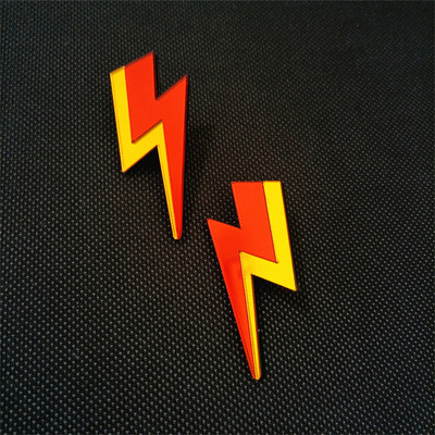 KUGUYS Glitter Lightning akrüülist kõrvarõngad naistele Mitmevärvilised ehted peegel Trendikas mood suveklassika aksessuaarid