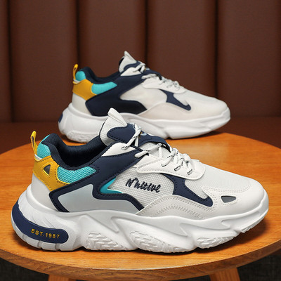 Meeste 2024. aasta tossud, uus võrk, hingav vabaajajalats, nööriga platvormiga jooksujalatsid Luksuslikud brändi meeste kingad Tenis Masculino