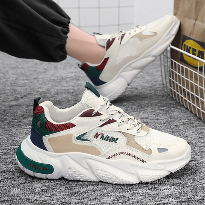 Meeste 2024. aasta tossud, uus võrk, hingav vabaajajalats, nööriga platvormiga jooksujalatsid Luksuslikud brändi meeste kingad Tenis Masculino