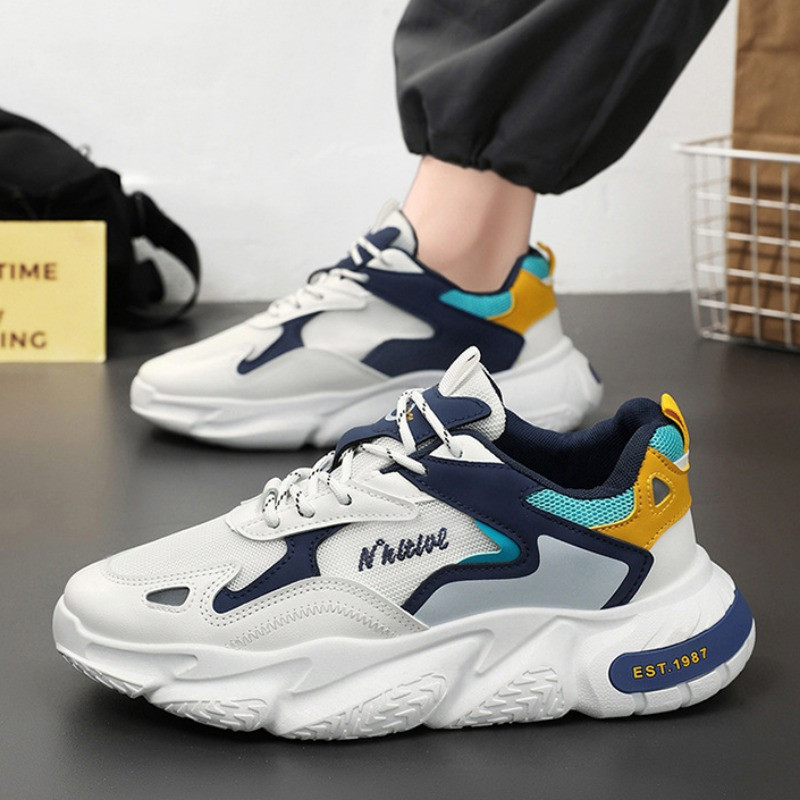 Meeste 2024. aasta tossud, uus võrk, hingav vabaajajalats, nööriga platvormiga jooksujalatsid Luksuslikud brändi meeste kingad Tenis Masculino