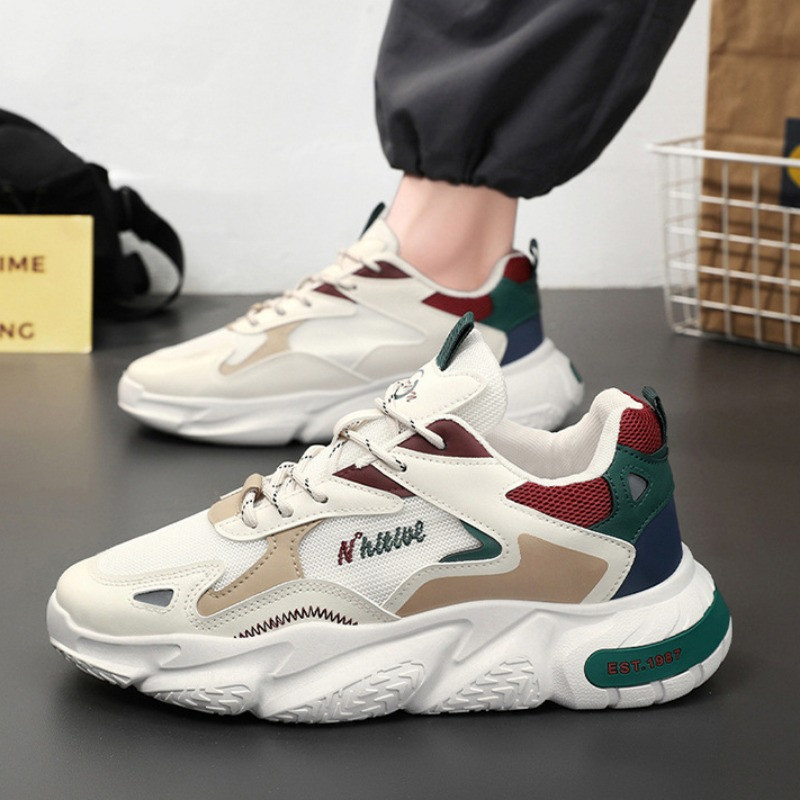 Meeste 2024. aasta tossud, uus võrk, hingav vabaajajalats, nööriga platvormiga jooksujalatsid Luksuslikud brändi meeste kingad Tenis Masculino