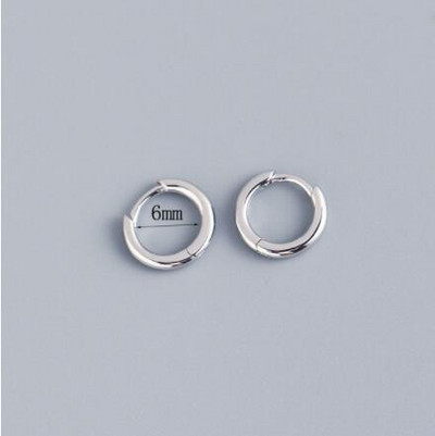 2 DB új arany színű négyzet alakú karikás fülbevaló női férfi rozsdamentes acél Huggie minimalista punk unisex rock fülbevaló piercing ékszer