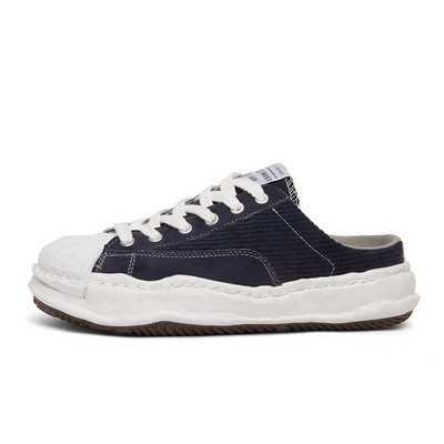 sneakers Ανδρικά νέα casual βαμβακερά ύφασμα Mules Ανδρικά αναπνεύσιμα άνετα υφάσματα Half Loafers Slip-on Half Leisure Καμβά σανδάλια