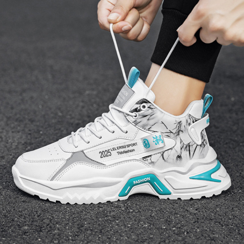 Vīriešu apavi kedas Modes elpojošas platformas skriešanas apavi Tīkla sporta viegls unisex vīriešu ikdienas vulkanizētas vīriešu apavi