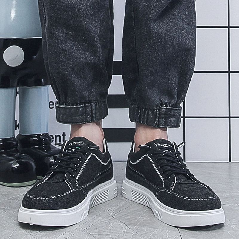 Ανδρικά παπούτσια Άνοιξη 2024 Νέα επιτραπέζια παπούτσια Αθλητικά και καθημερινά παπούτσια Ανδρικά παπούτσια από λινό καμβά