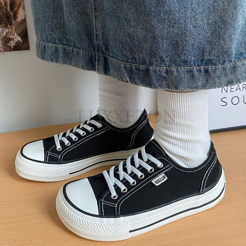 Sieviešu raksta audekla kedas Sieviešu ikdienas apavi Meitenes Vīriešu kedas Sieviešu apavi Plakanas šņorējamas Zapatillas Mujer Chaussure Femme