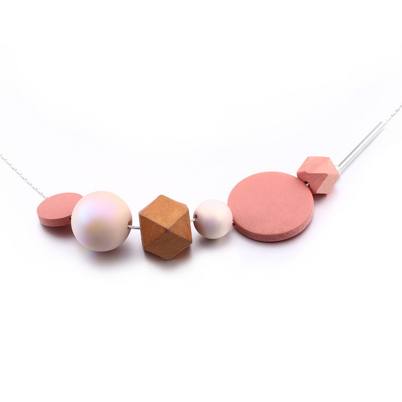 Γυναικεία Maxi Cute Statement Κολιέ Γεωμετρικά Ακρυλικά Ξύλινα Χάντρες Μενταγιόν Κολιέ Ρομαντικά κοσμήματα μόδας για δώρα