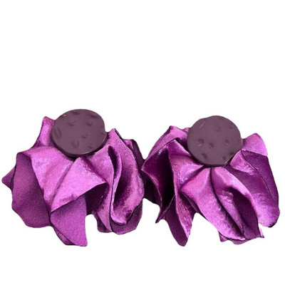 Uued moekõrvarõngad Pruudi pulmapüha liialdatud isikupära temperament kangast käsitsi valmistatud lillekõrvarõngad