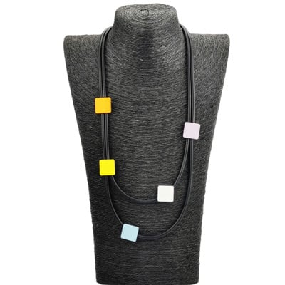 UKEBAY Nove narančaste ogrlice s ogrlicama za žene, lančići džempera, drvene ogrlice, nakit, gotički dodaci, gumeni nakit, ovratnik